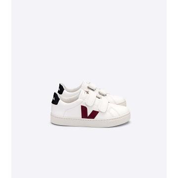 White/Black Kids' Veja ESPLAR CHROMEFREE Sneakers | AU 836OKI